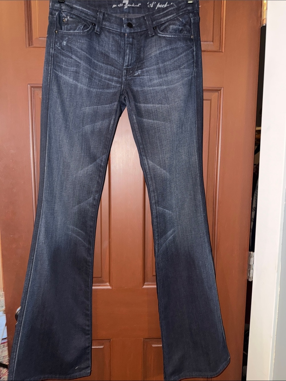 7 For All Mankind Dark Indigo Bootcut Jeans